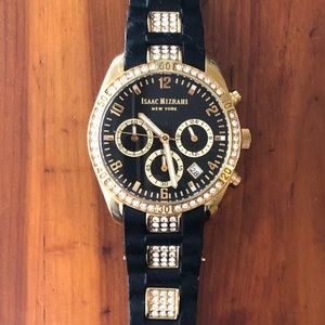 Issac Mizrahi Watch - Black and Gold
